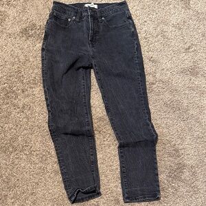 Madewell Women's Dark Gray Straight Leg Jeans